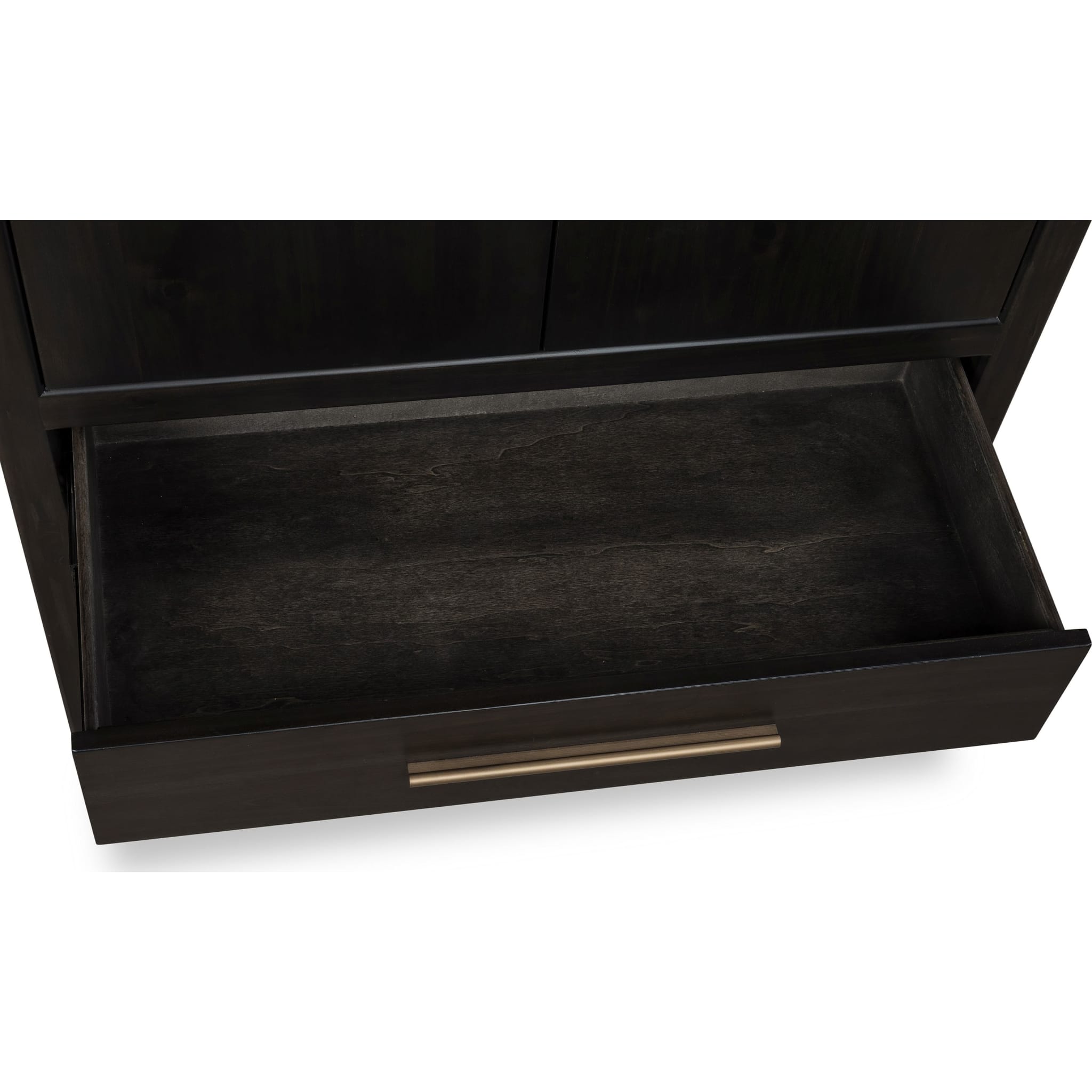 Zamba Four Door One Drawer Acacia Bar Cabinet in Jaguar