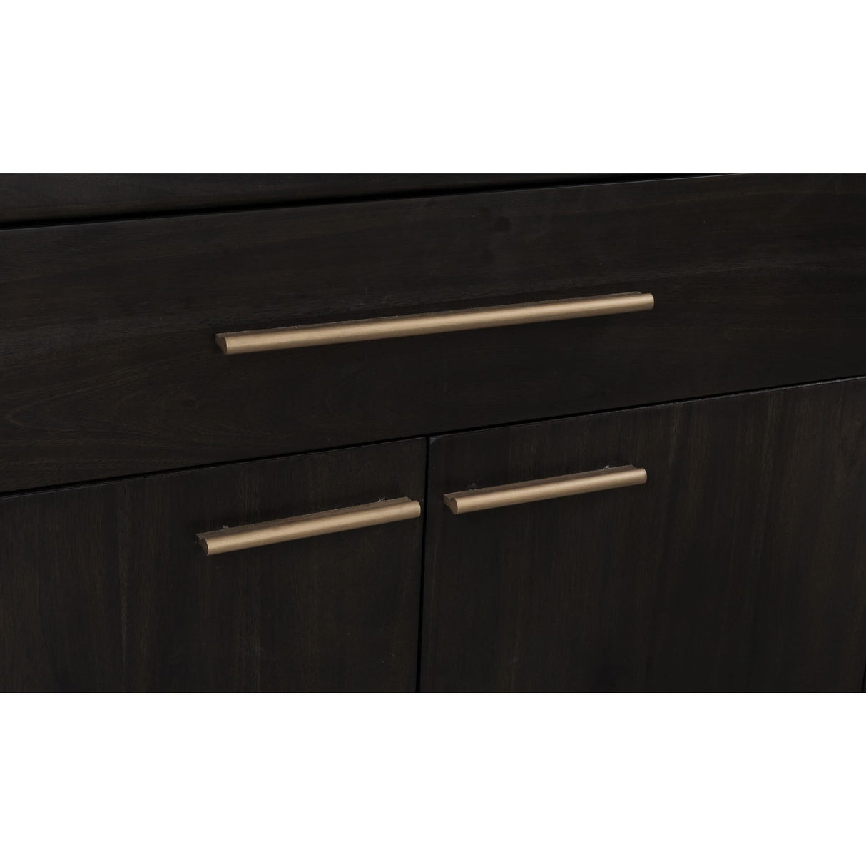 Zamba Four Door One Drawer Acacia Bar Cabinet in Jaguar