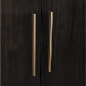 Zamba Four Door One Drawer Acacia Bar Cabinet in Jaguar