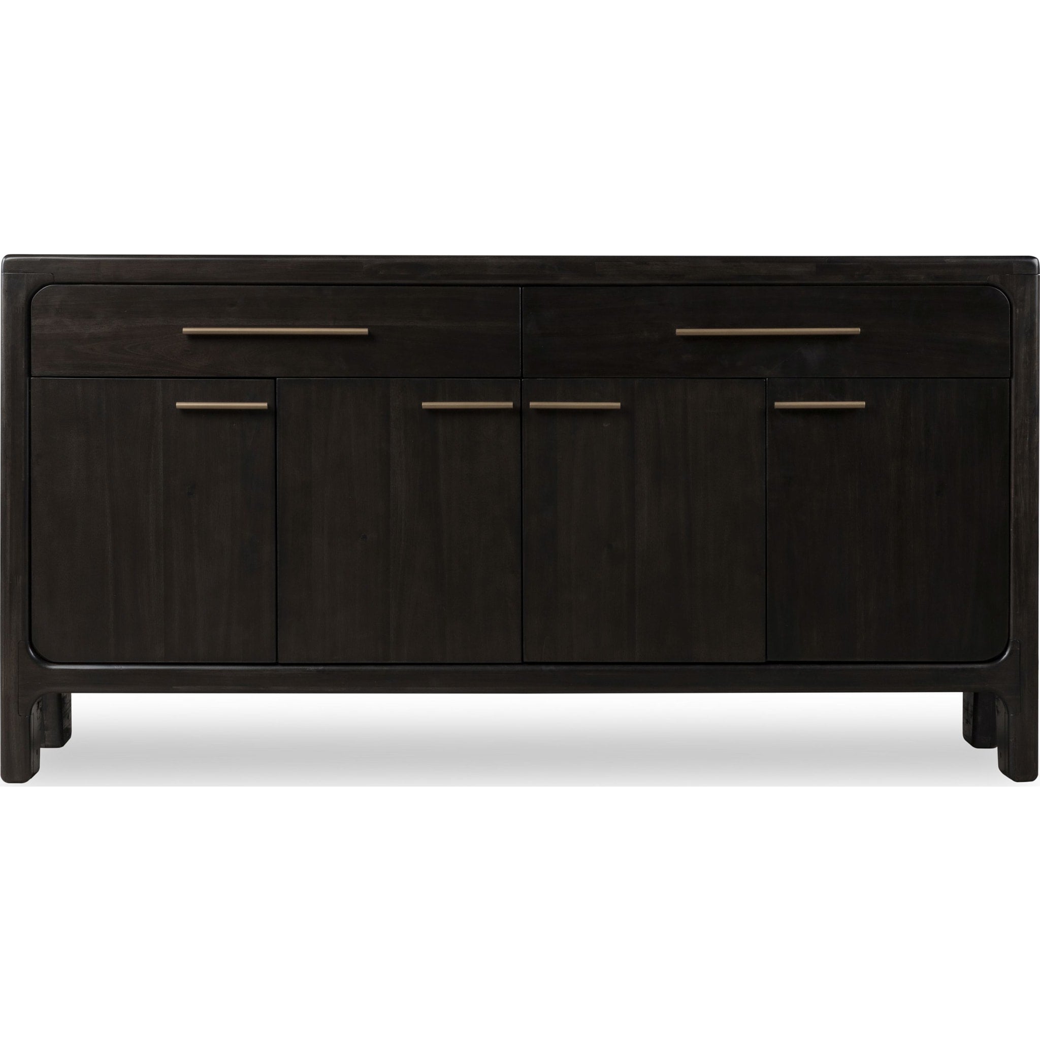 Zamba Four Door Two Drawer Acacia Wood Sideboard in Jaguar