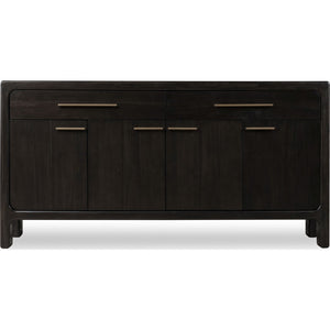 Zamba Four Door Two Drawer Acacia Wood Sideboard in Jaguar