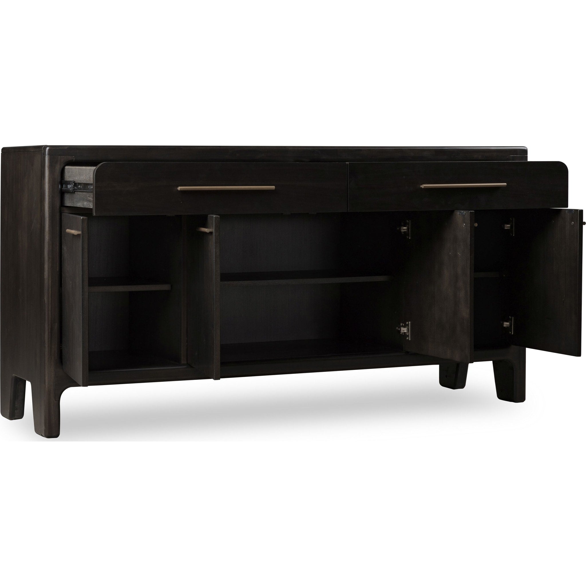 Zamba Four Door Two Drawer Acacia Wood Sideboard in Jaguar