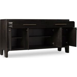 Zamba Four Door Two Drawer Acacia Wood Sideboard in Jaguar