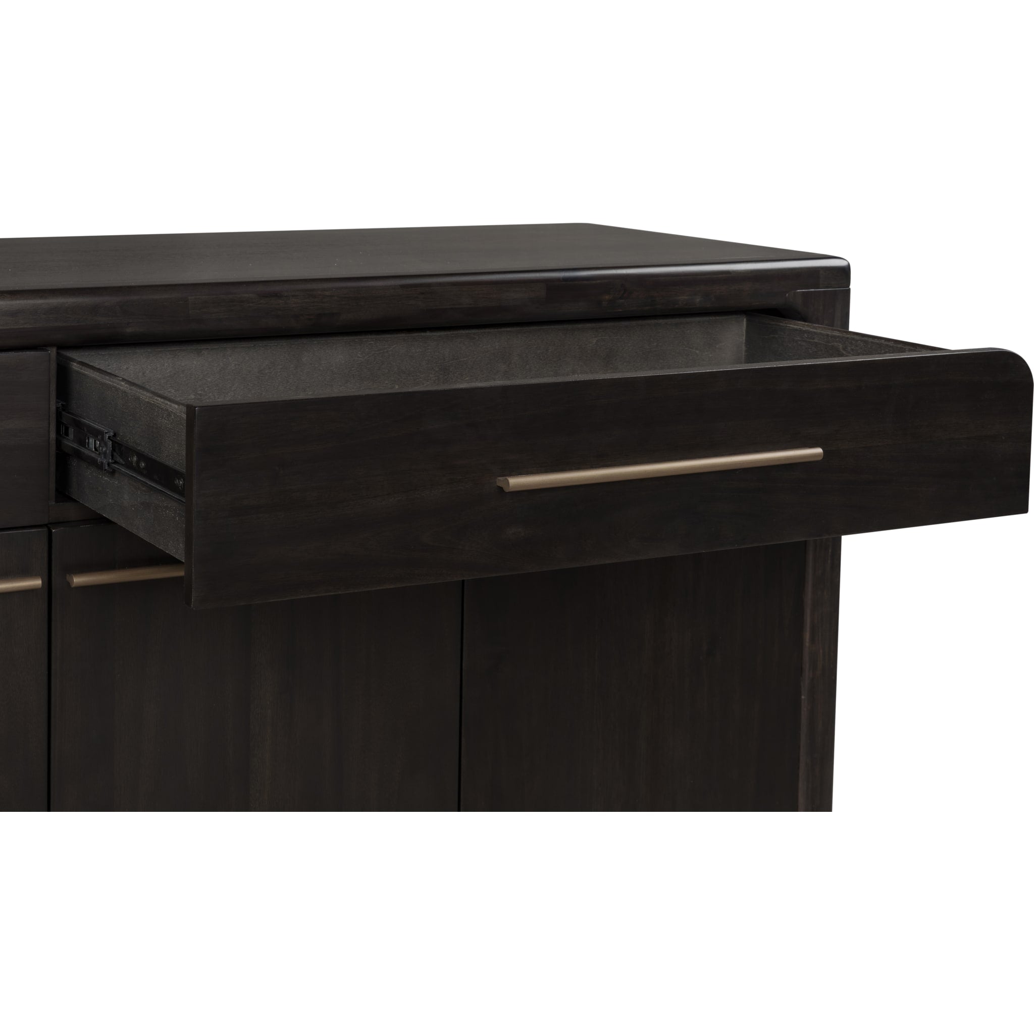 Zamba Four Door Two Drawer Acacia Wood Sideboard in Jaguar