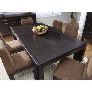 Zamba Rectangular Acacia Wood Dining Table in Jaguar