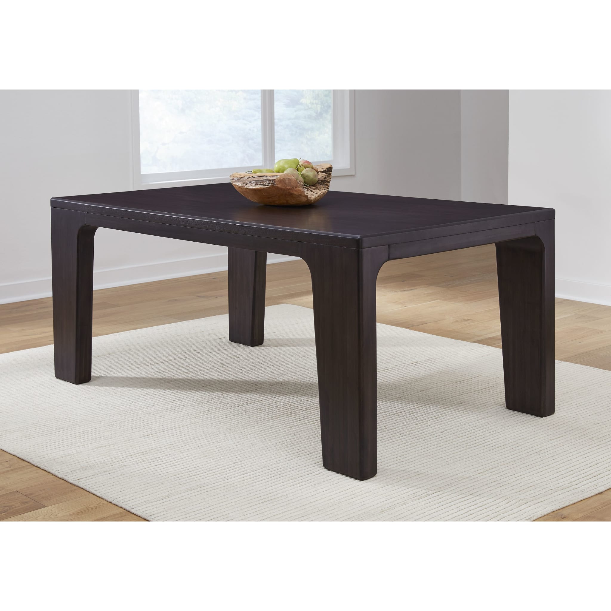 Zamba Rectangular Acacia Wood Dining Table in Jaguar
