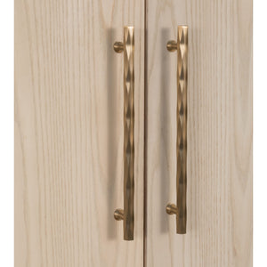 Zinnia Four Door Two Shelf Sideboard in White Sand