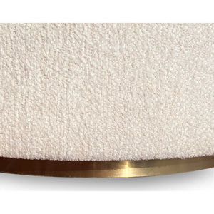 Zinnia Fully Upholstered Swivel Chair in Dune Chenille