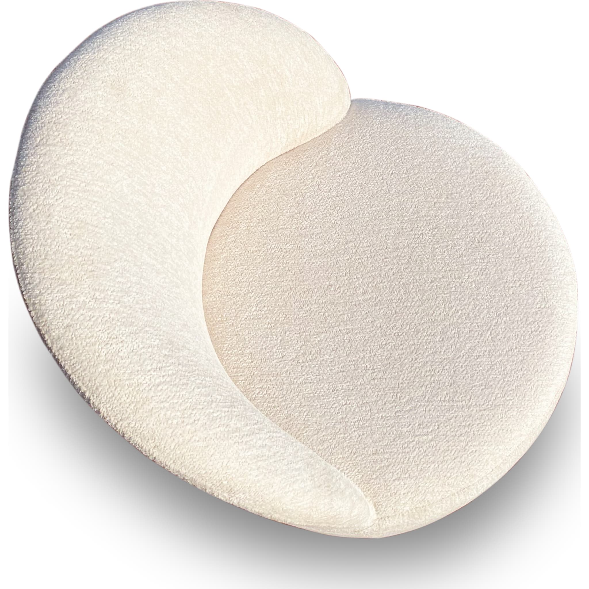 Zinnia Fully Upholstered Swivel Chair in Dune Chenille