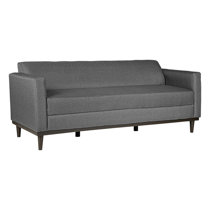 AIDEN SOFA W/3 THROW PILLOWS-SILVER GRAY