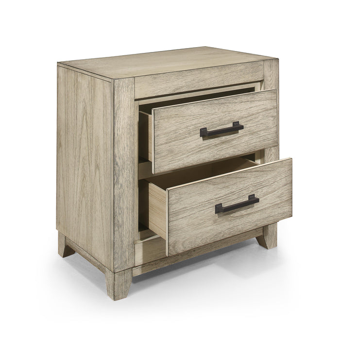 ASHLAND NIGHTSTAND-RUSTIC WHITE