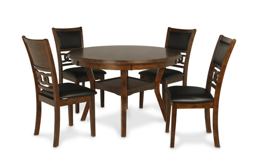 GIA ROUND DINING 5 PC SET-BROWN image