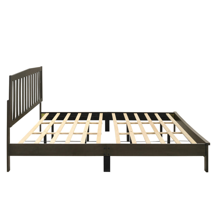 LEO 5/0 Q SLAT BED-HB/FB/RAILS-GRAY