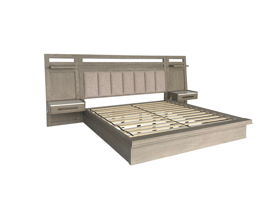 Modern Furniture - Pure Modern King Platform Wall Bed in Moonstone - BPUR#1266-4