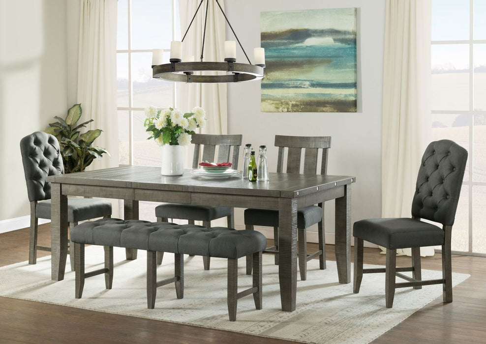 Vilo Home Industrial Charms Gray 6 Piece Dining Set