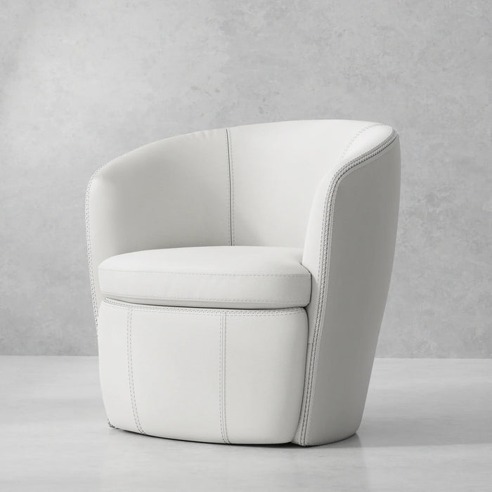 Modern Living - Barolo Swivel Club Chair in Snow (Set of 2) - SBAR#912S-2-SNOW