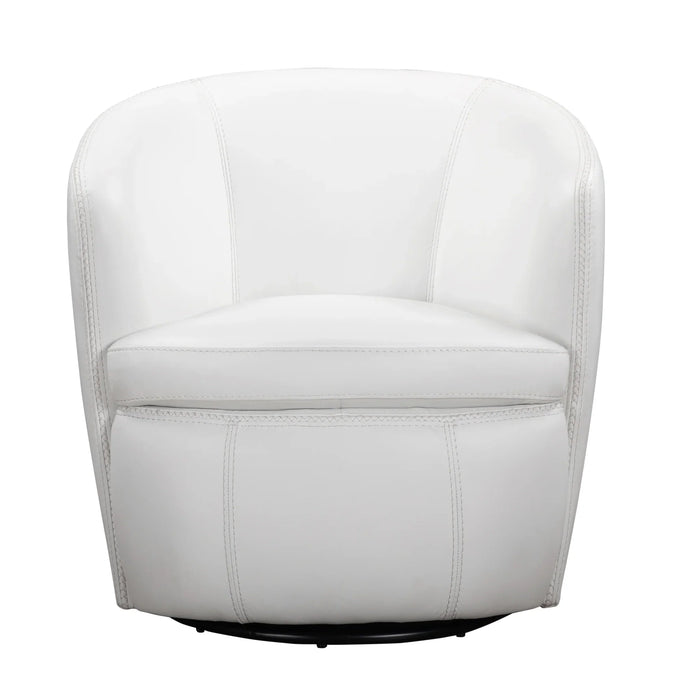 Modern Living - Barolo Swivel Club Chair in Snow (Set of 2) - SBAR#912S-2-SNOW