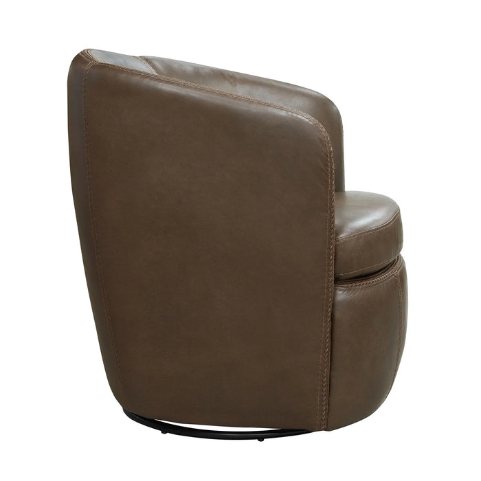 Modern Living - Barolo Swivel Club Chair in Vintage Brown (Set of 2) - SBAR#912S-2-VGBR