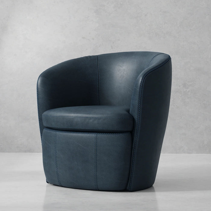 Modern Living - Barolo Swivel Club Chair in Vintage Navy (Set of 2) - SBAR#912S-2-VGNV