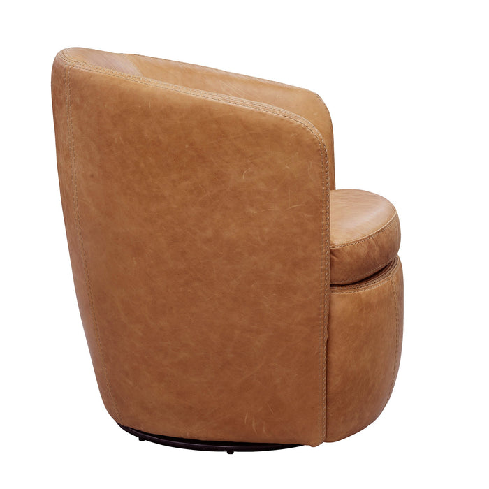 Modern Living - Barolo Swivel Club Chair in Vintage Saddle (Set of 2) - SBAR#912S-2-VGSA