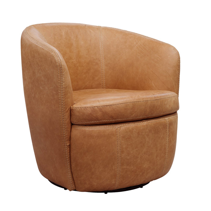 Modern Living - Barolo Swivel Club Chair in Vintage Saddle (Set of 2) - SBAR#912S-2-VGSA