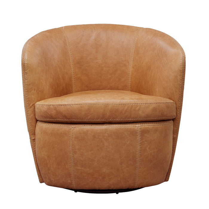 Modern Living - Barolo Swivel Club Chair in Vintage Saddle (Set of 2) - SBAR#912S-2-VGSA