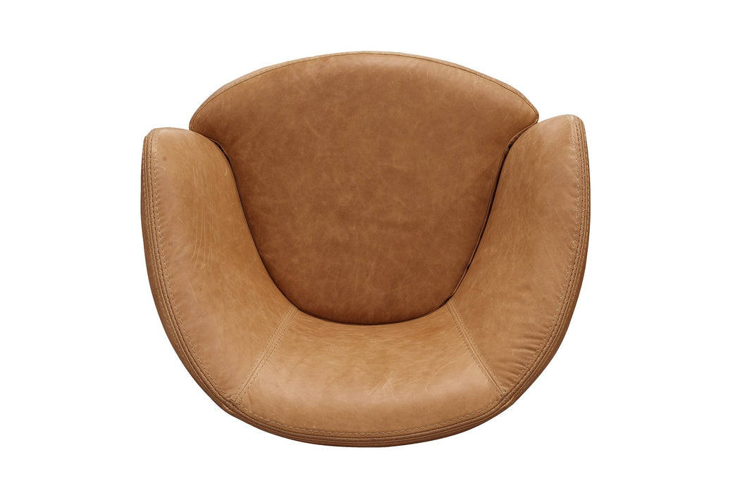 Modern Living - Barolo Swivel Club Chair in Vintage Saddle (Set of 2) - SBAR#912S-2-VGSA