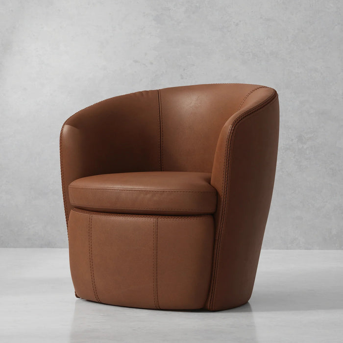 Modern Living - Barolo Swivel Club Chair in Vintage Whiskey (Set of 2) - SBAR#912S-2-VGWK