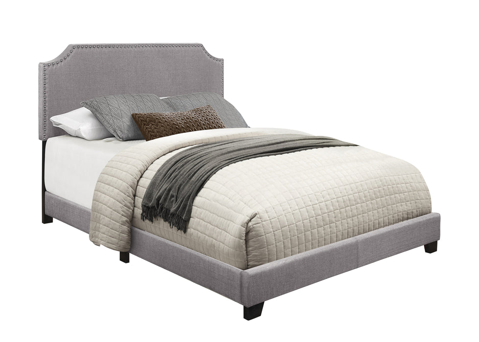 Miranda Gray Queen Upholstered Bed