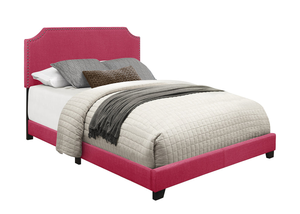 Miranda Pink Full Upholstered Bed