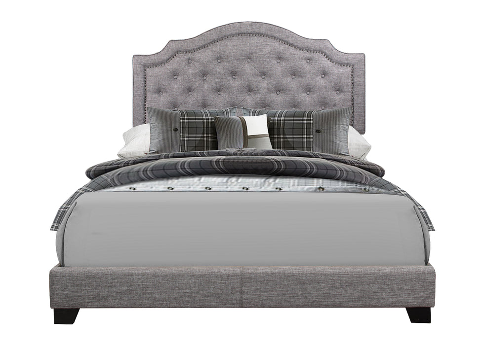 Sandy Gray King Upholstered Bed