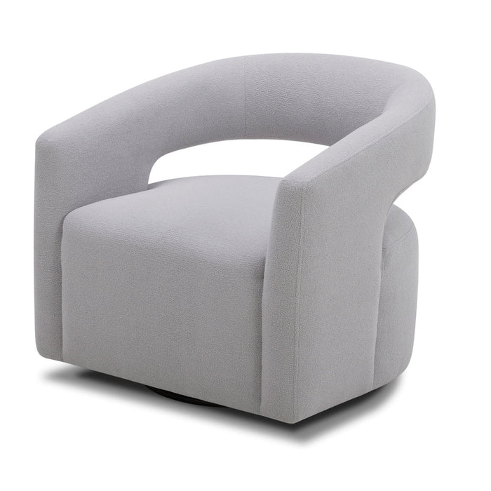 Modern Furniture - Orbit Open Back Accent Chair in Dame Dove - SORB#912-DMDV