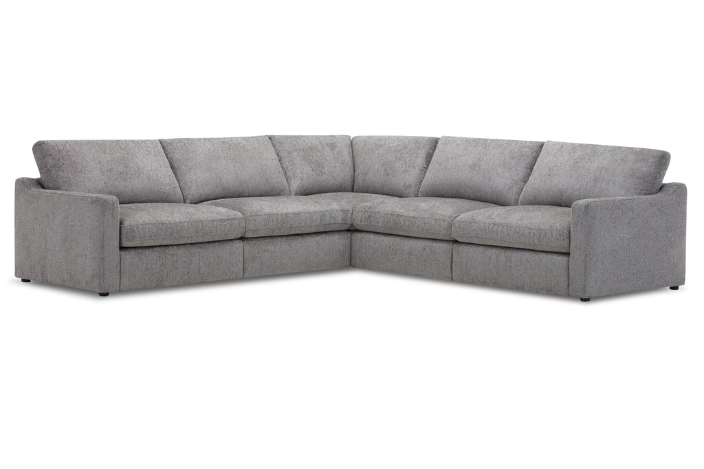 Modern Furniture - Surrender 5 Piece Modular Sectional in Burmese Nature - SSUR-PACK5A-BRNT