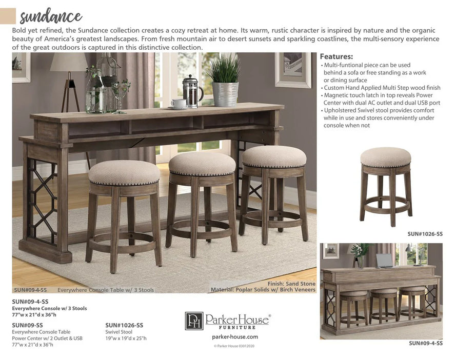 Modern Furniture - Sundance Everywhere Console Table in Sandstone - SUN#09-SS