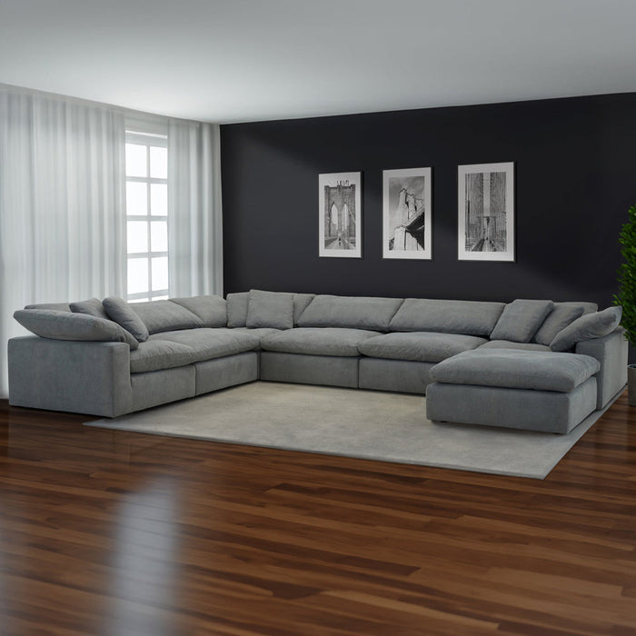 Modern Living - Exhale - Mathis Thunder 6 Piece Modular Sectional Sofa in Mathis Thunder - SXHL-PACK6A-MTHU