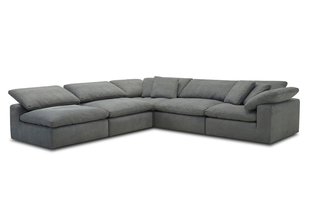 Modern Living - Exhale - Mathis Thunder 5 Piece Modular Sectional Sofa in Mathis Thunder - SXHL-PACK5B-MTHU