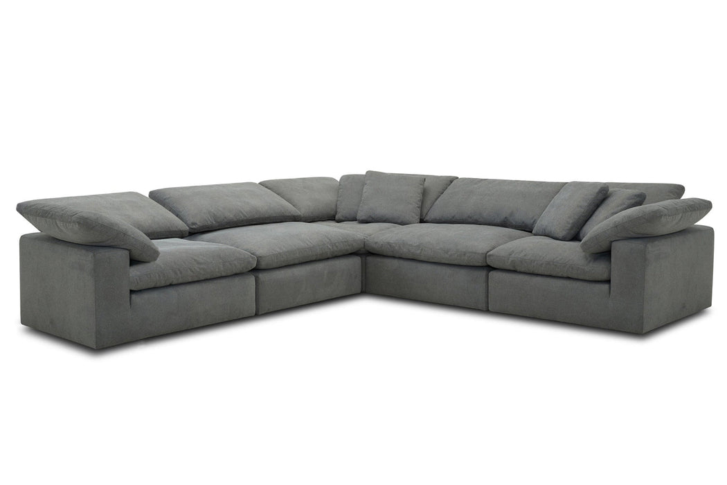 Modern Living - Exhale - Mathis Thunder 5 Piece Modular Sectional Sofa in Mathis Thunder - SXHL-PACK5A-MTHU