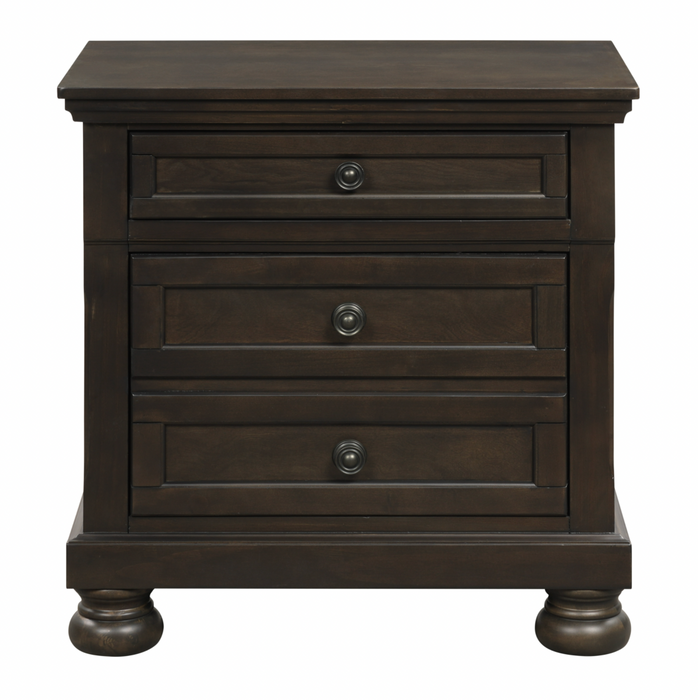 Begonia Grayish Brown Nightstand