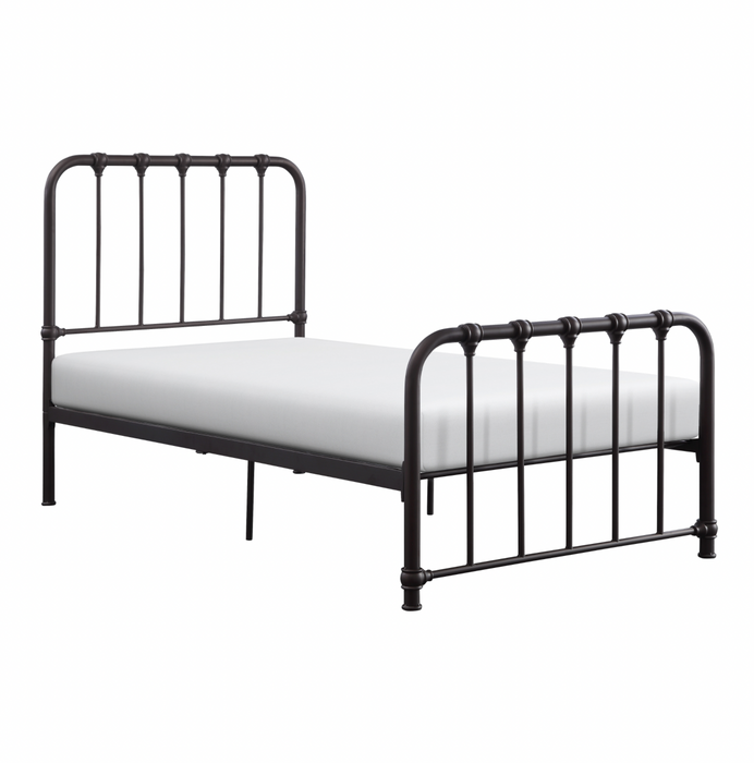 Bethany Dark Bronze Twin Metal Platform Bed