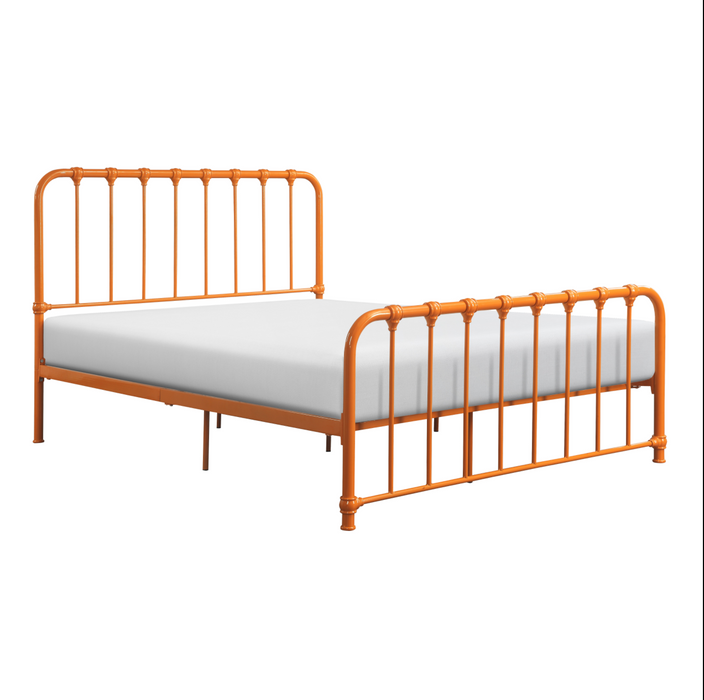 Bethany Orange Queen Metal Platform Bed