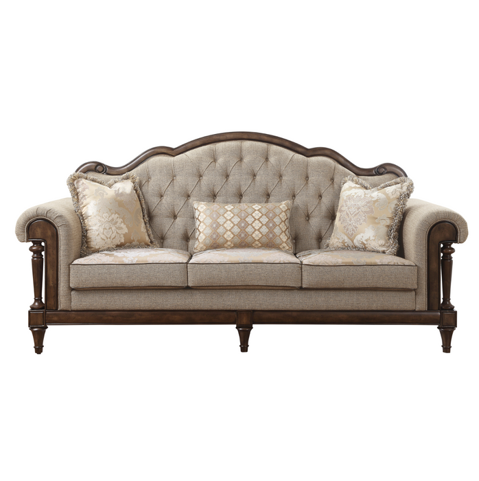 Heath Court Brown Oak Sofa