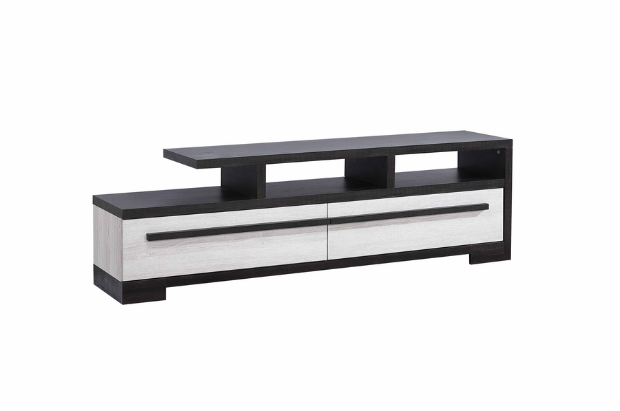 Remington Black/White 72' TV Stand B8162