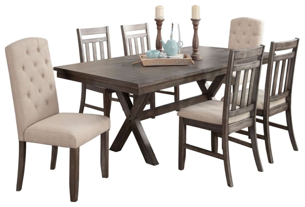 Vilo Home Shelter Cove 7 Piece Dining Set Mix