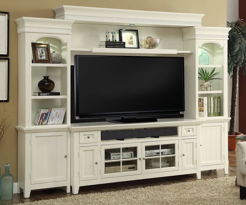 Modern Furniture - Tidewater Vintage White 72' Entertainment Wall - PAH-TID-172-4