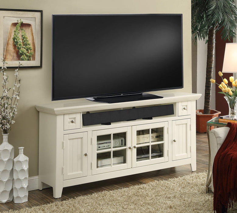 Modern Furniture -  Tidewater 62 in TV Console in Vintage White - TID#62