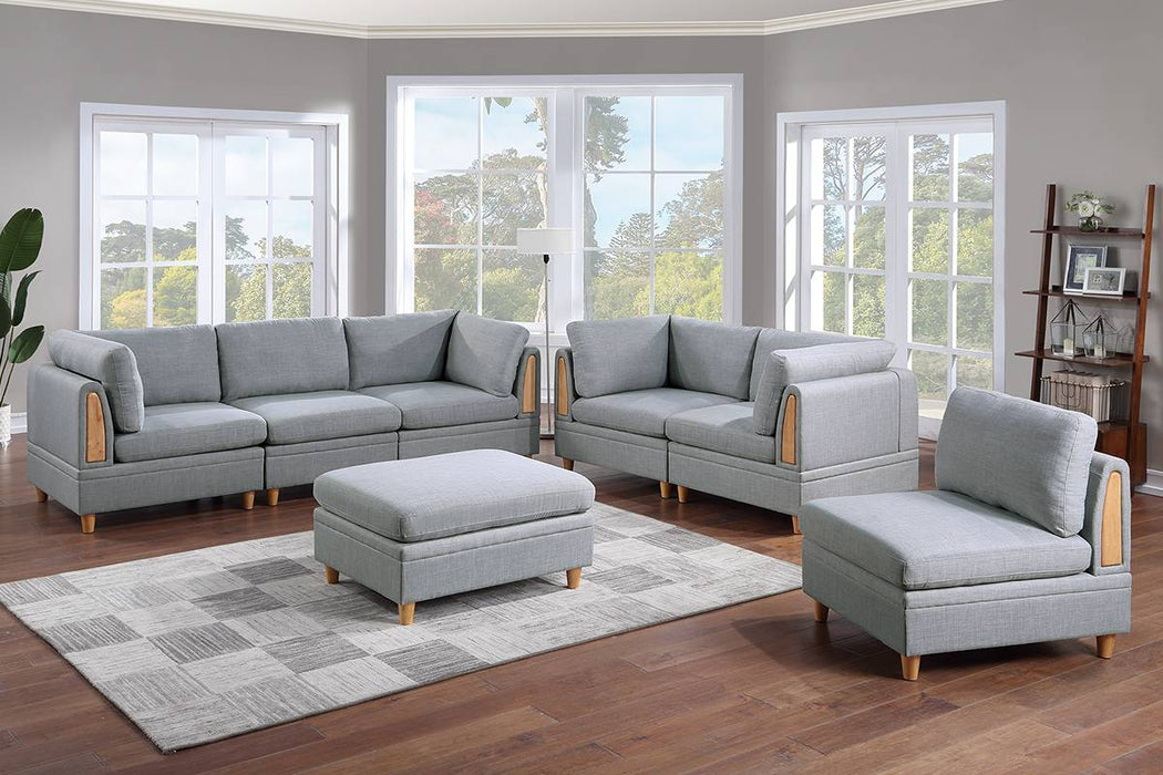 7-Pcs Modular Sofa Set