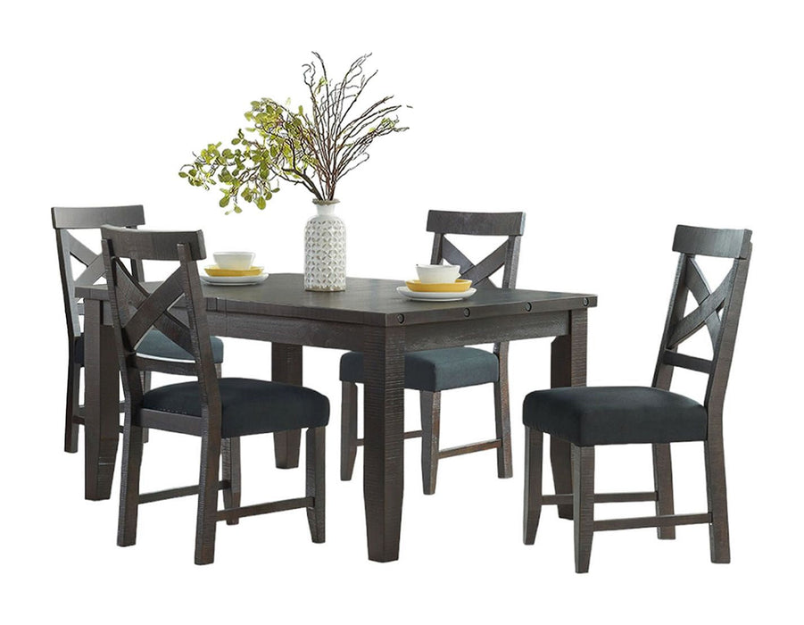 Vilo Home Industrial Charms Black 5 Piece Dining Set