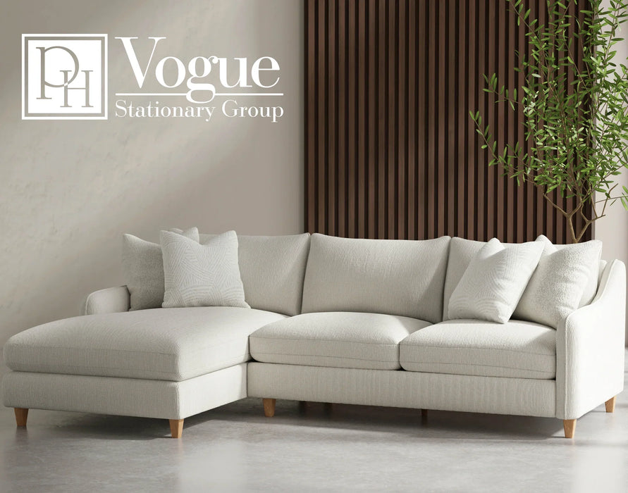 Modern Living - Vogue 2 Piece Sectional Sofa in Farlo Chalk - SVOG-PACK2A-FACH