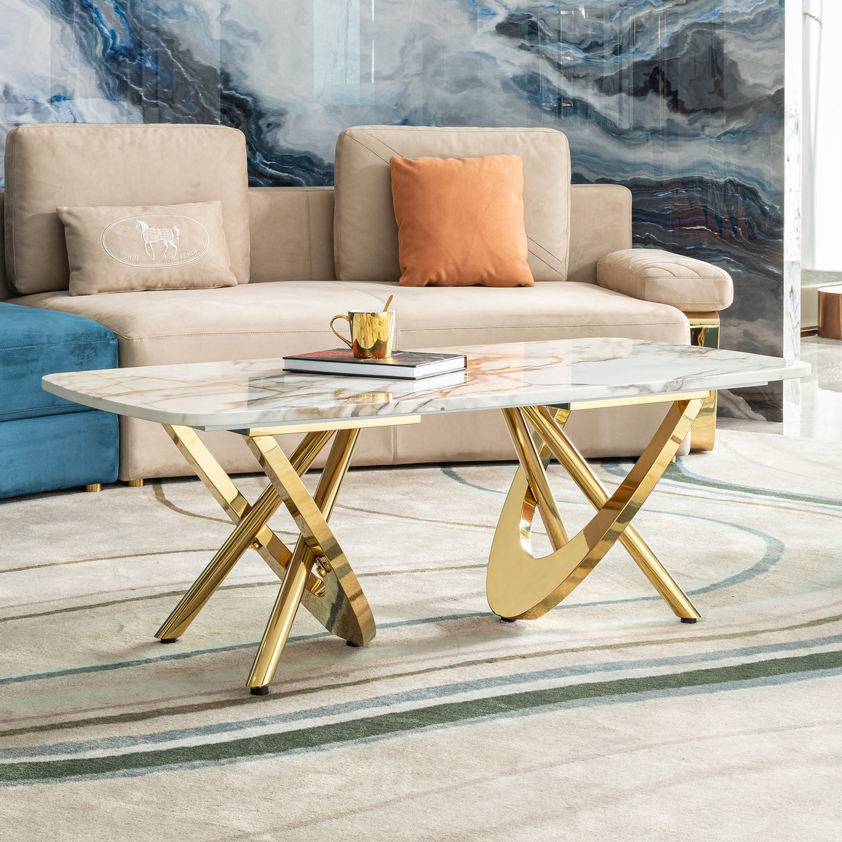 Fashion Stainless Steel Coffee Table