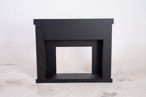 VANITII Crushed Diamonds LED Mirrored Fireplace